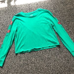 Soft green long sleeve. NEVER WORN!